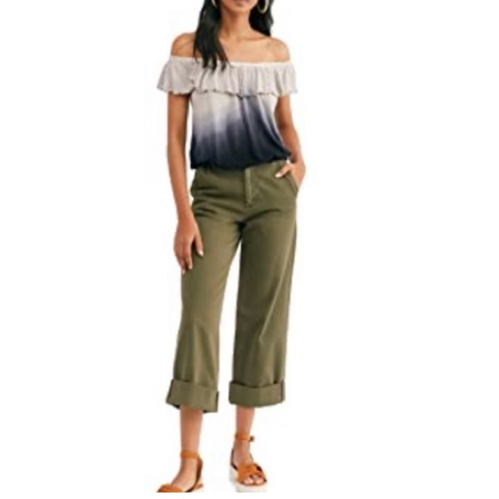 Free People Cora Lee off-shoulder ombre top.
